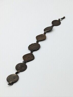 Vintage 1930s-1940s India coin bracelet